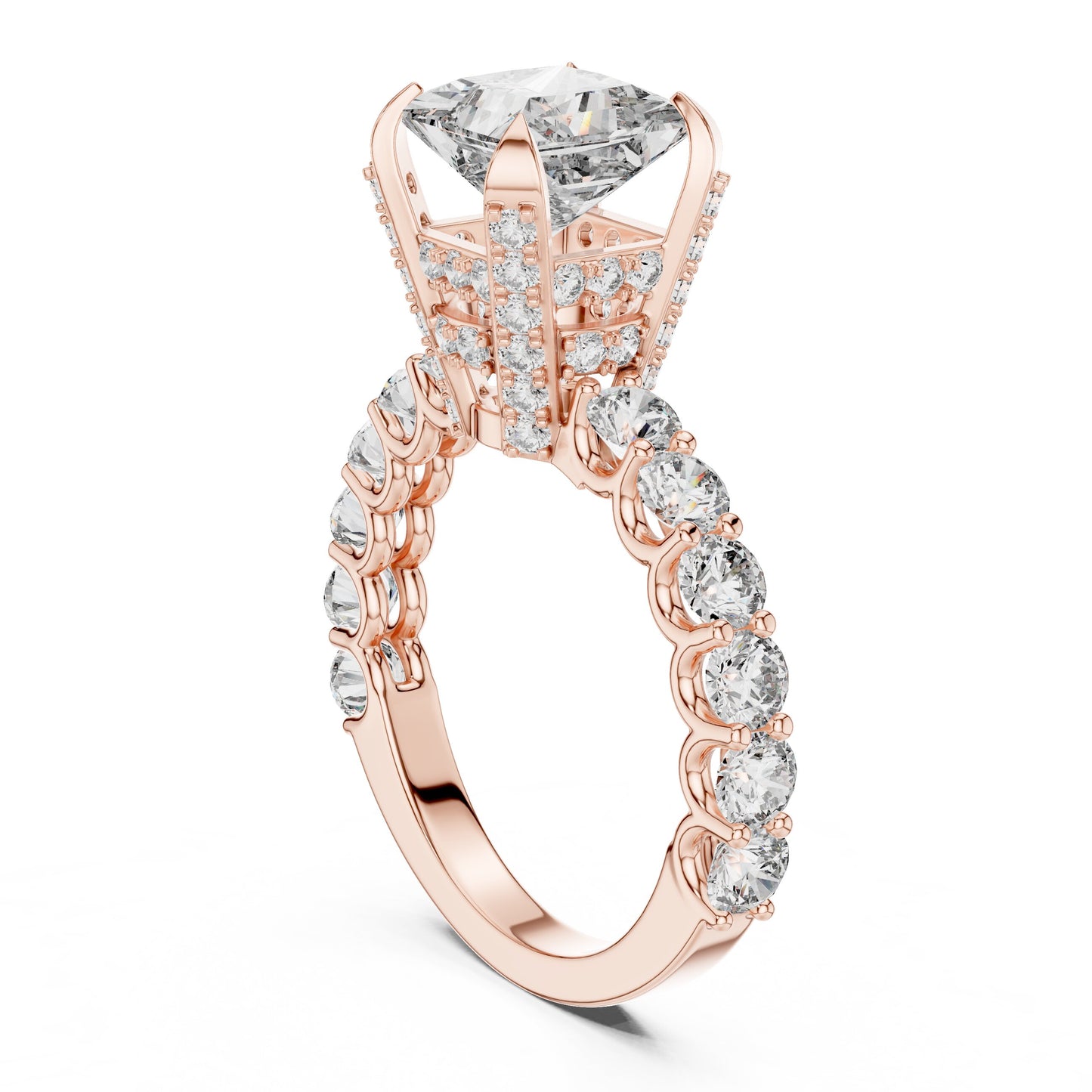 Round Halo Lab Grown Diamond Ring