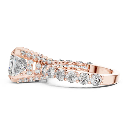 Round Halo Lab Grown Diamond Ring