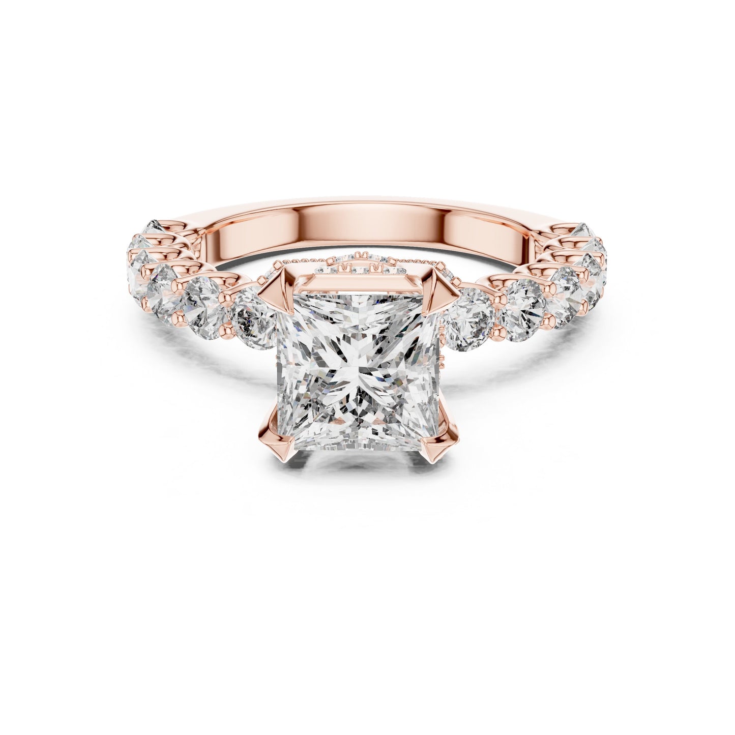 Round Halo Lab Grown Diamond Ring