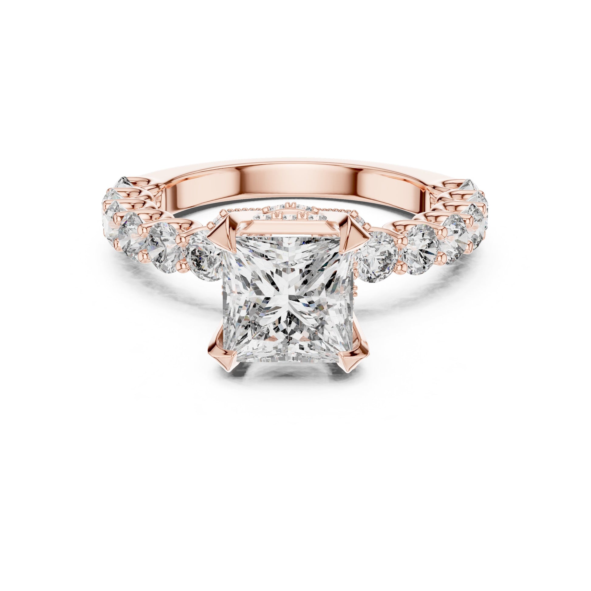 Round Halo Lab Grown Diamond Ring