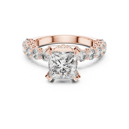 Round Halo Lab Grown Diamond Ring