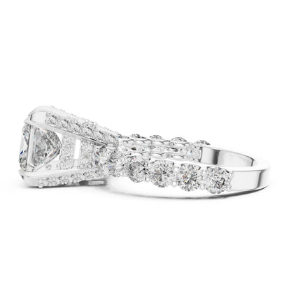Round Halo Lab Grown Diamond Ring