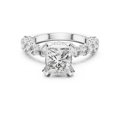 Round Halo Lab Grown Diamond Ring