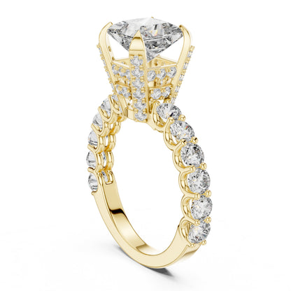 Round Halo Lab Grown Diamond Ring
