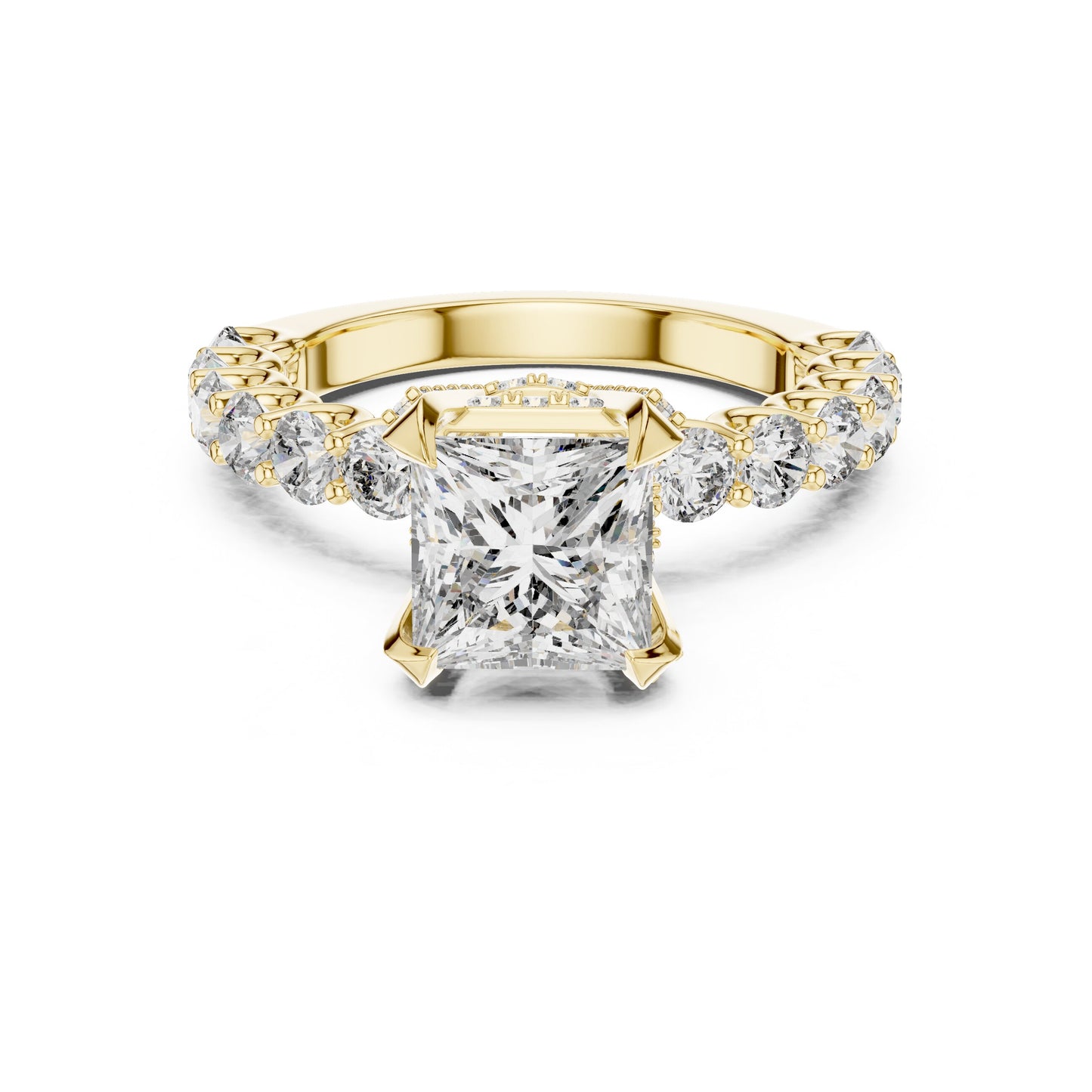 Round Halo Lab Grown Diamond Ring