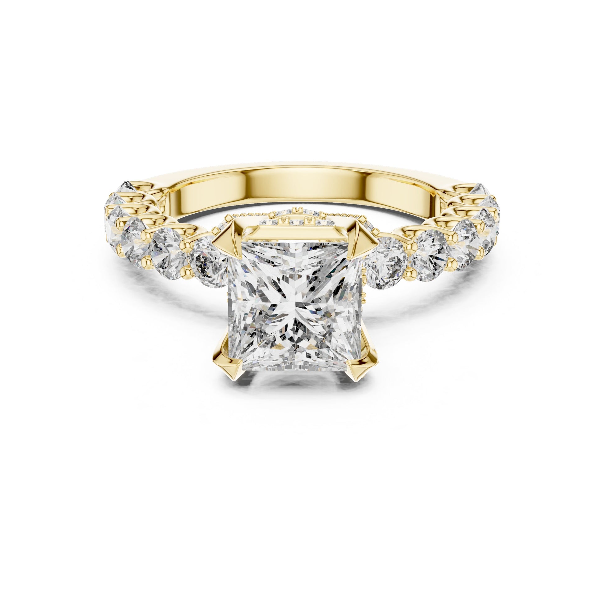 Round Halo Lab Grown Diamond Ring