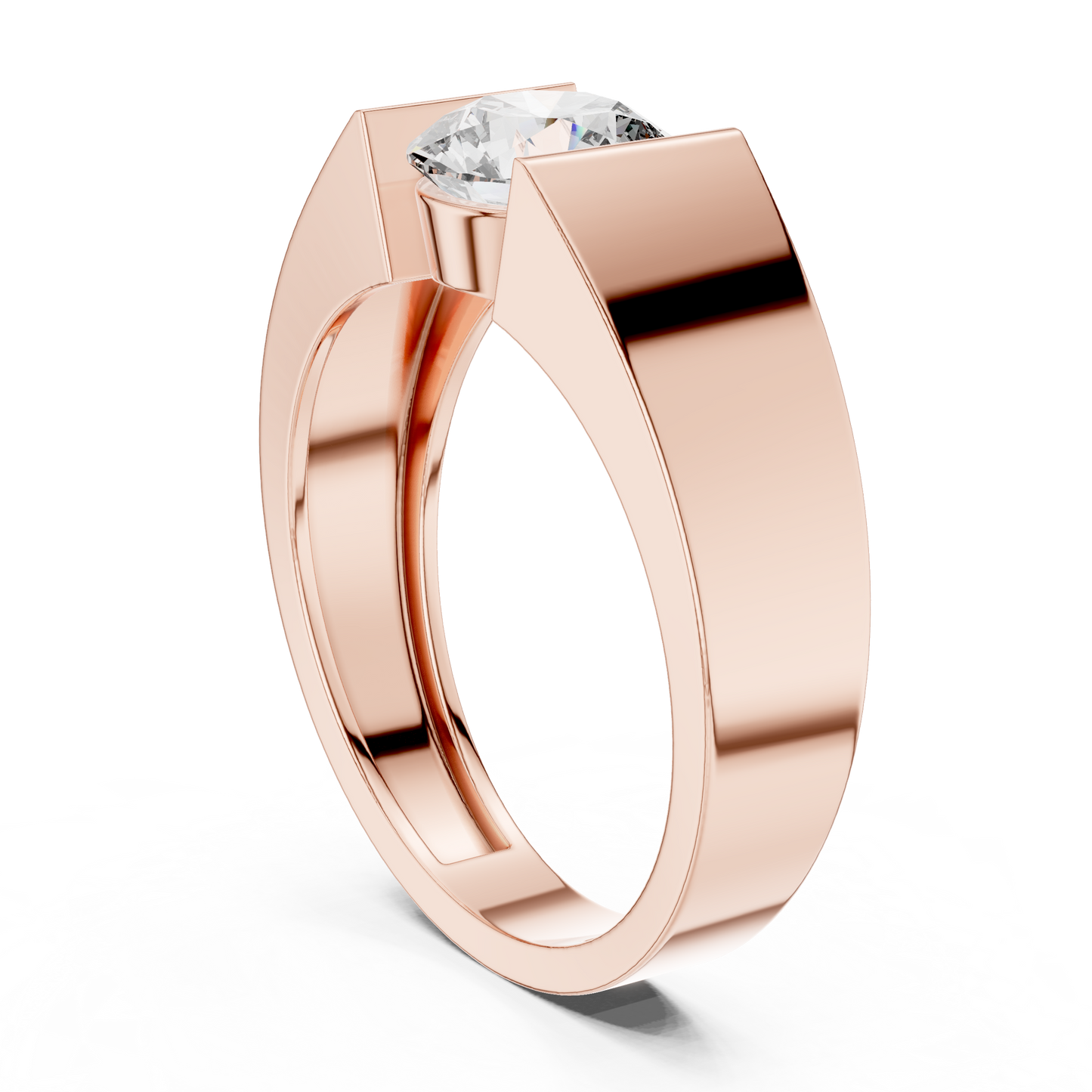 Round Solitaire Lab Grown Diamond Ring