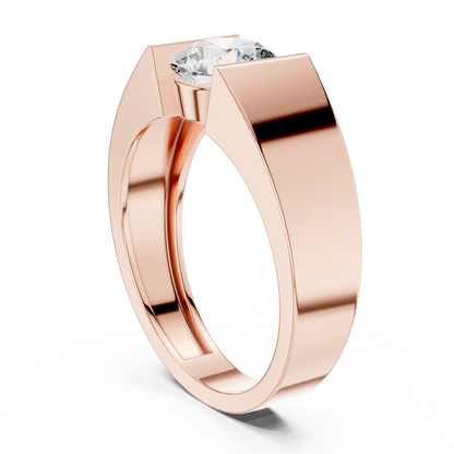 Round Solitaire Lab Grown Diamond Ring