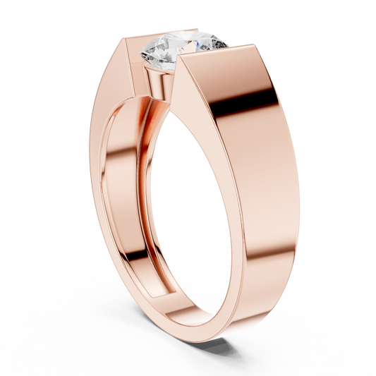 Round Solitaire Lab Grown Diamond Ring
