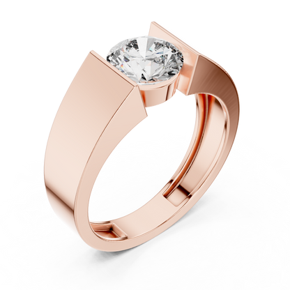 Round Solitaire Lab Grown Diamond Ring