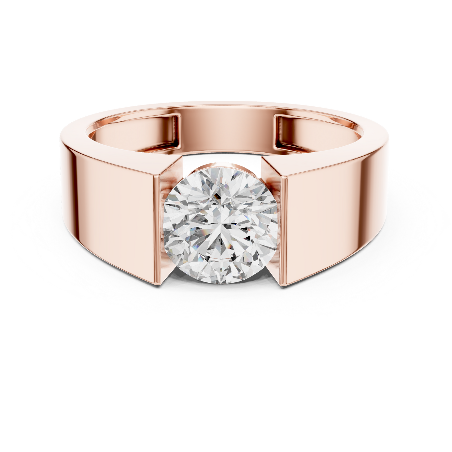 Round Solitaire Lab Grown Diamond Ring