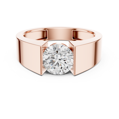 Round Solitaire Lab Grown Diamond Ring