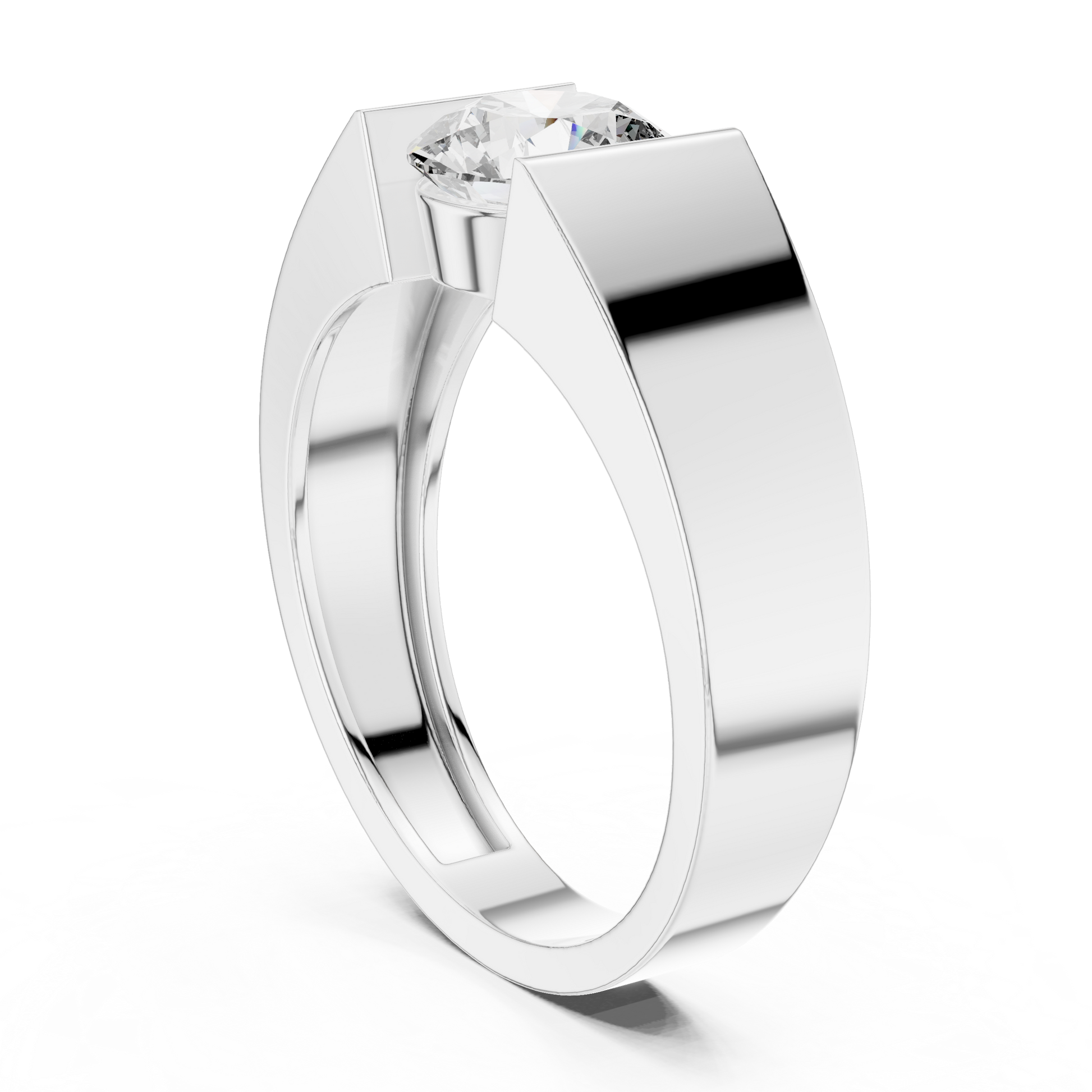 Round Solitaire Lab Grown Diamond Ring