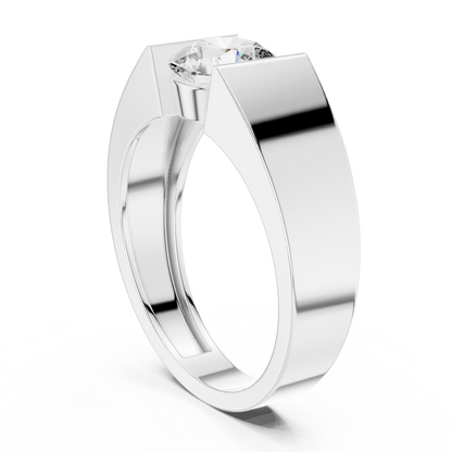 Round Solitaire Lab Grown Diamond Ring