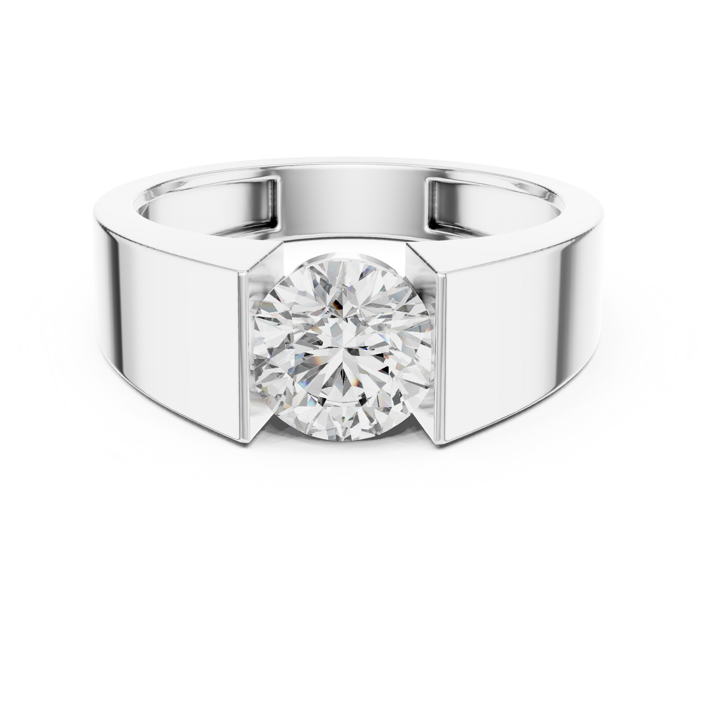 Round Solitaire Lab Grown Diamond Ring