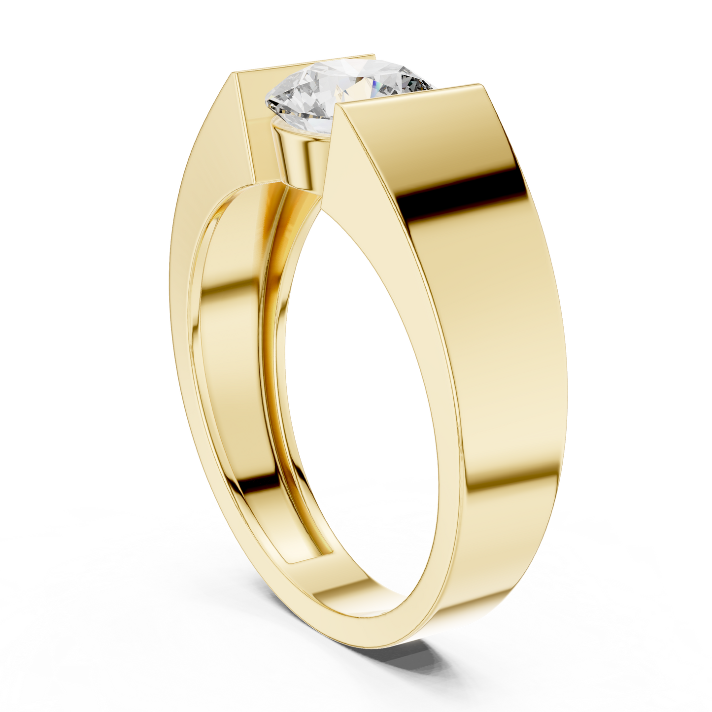 Round Solitaire Lab Grown Diamond Ring