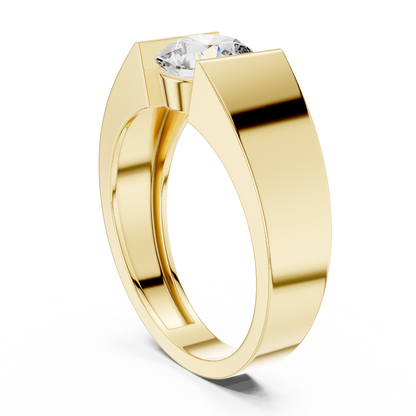 Round Solitaire Lab Grown Diamond Ring