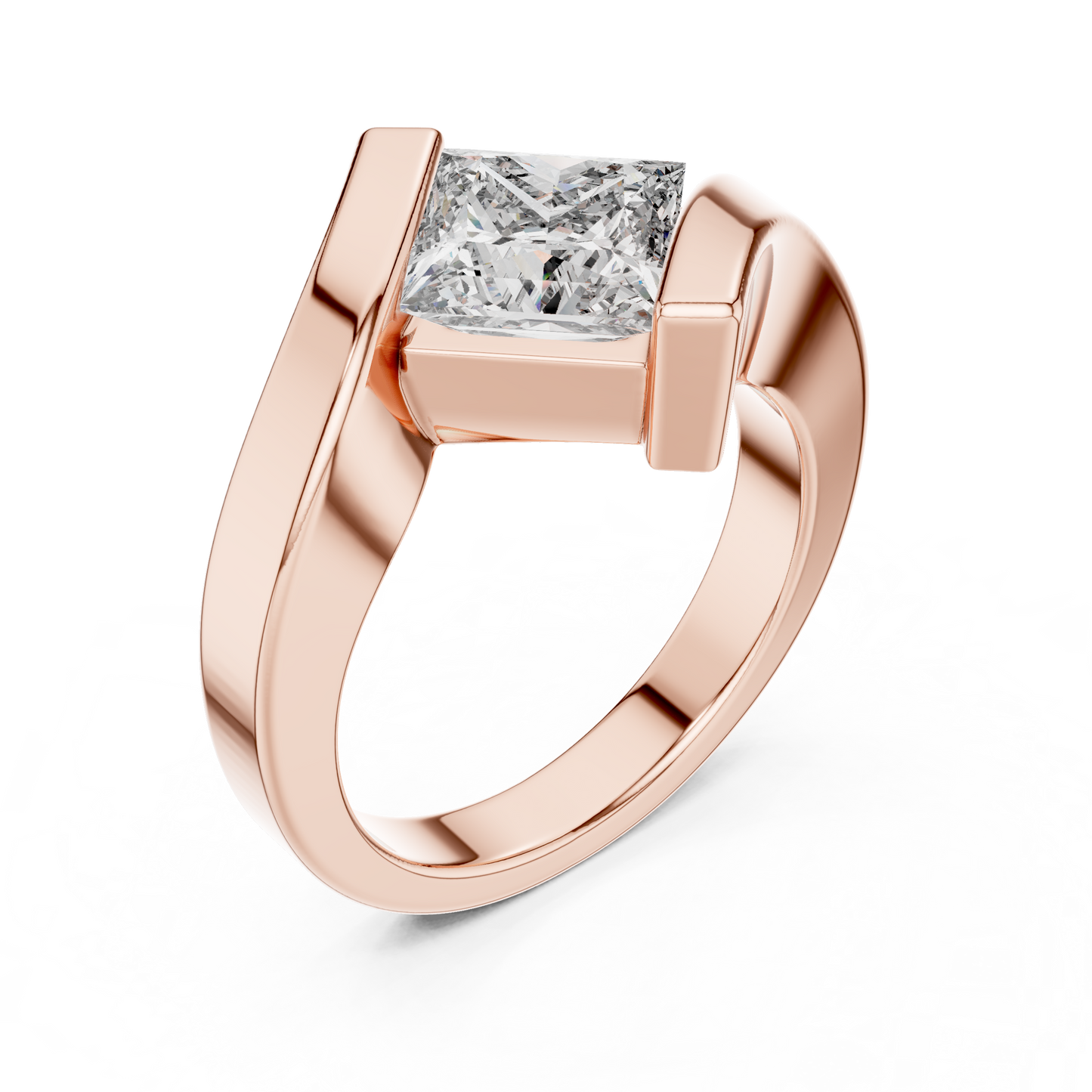 Cushion Solitaire Lab Grown Diamond Ring
