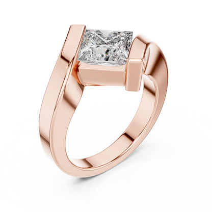 Cushion Solitaire Lab Grown Diamond Ring