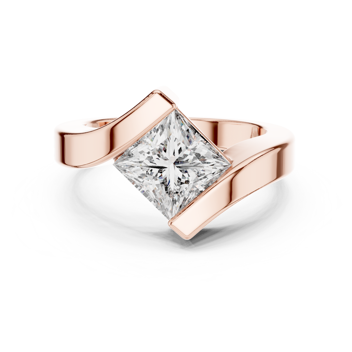 Cushion Solitaire Lab Grown Diamond Ring