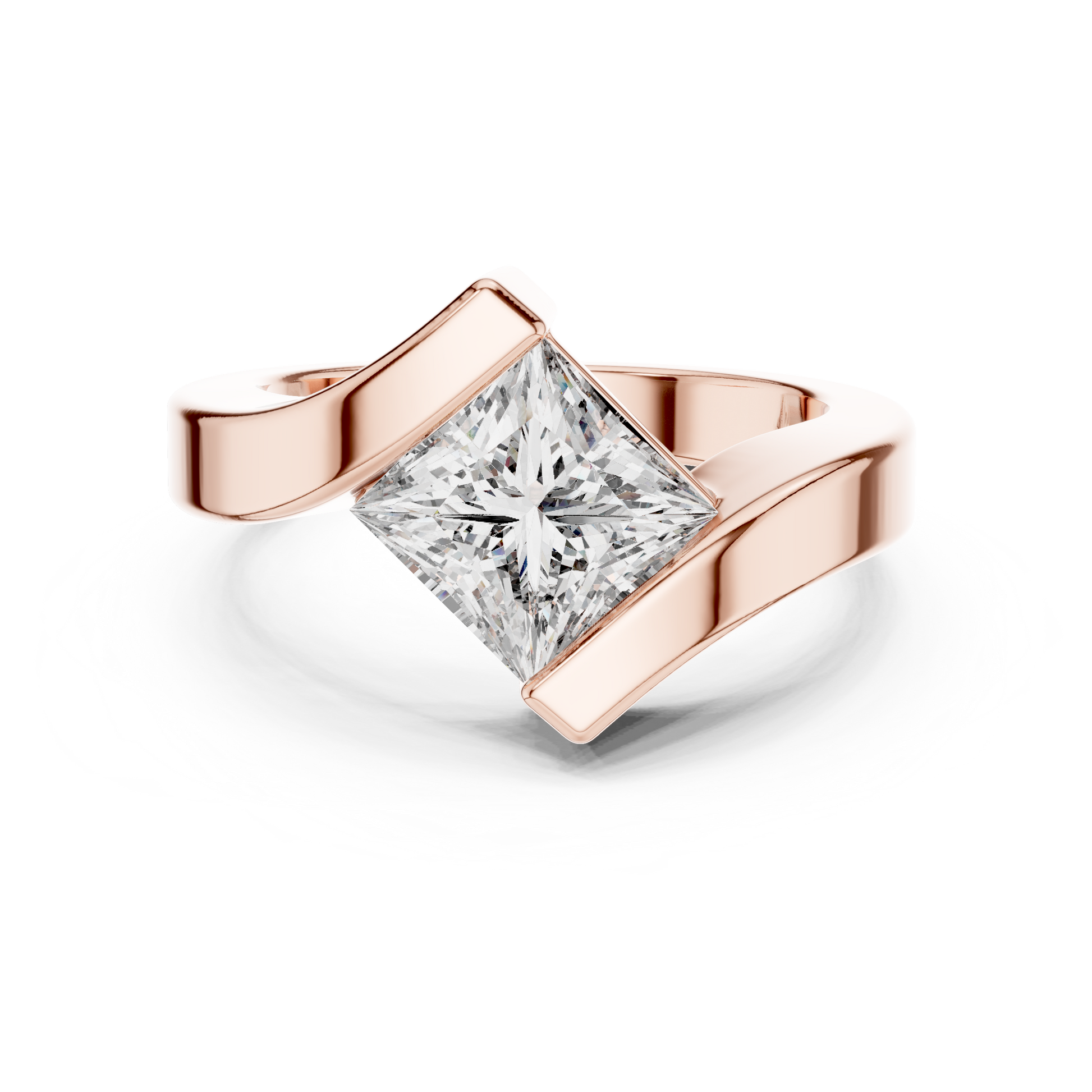 Cushion Solitaire Lab Grown Diamond Ring