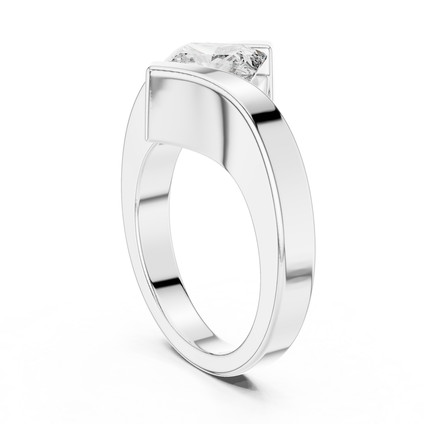 Cushion Solitaire Lab Grown Diamond Ring