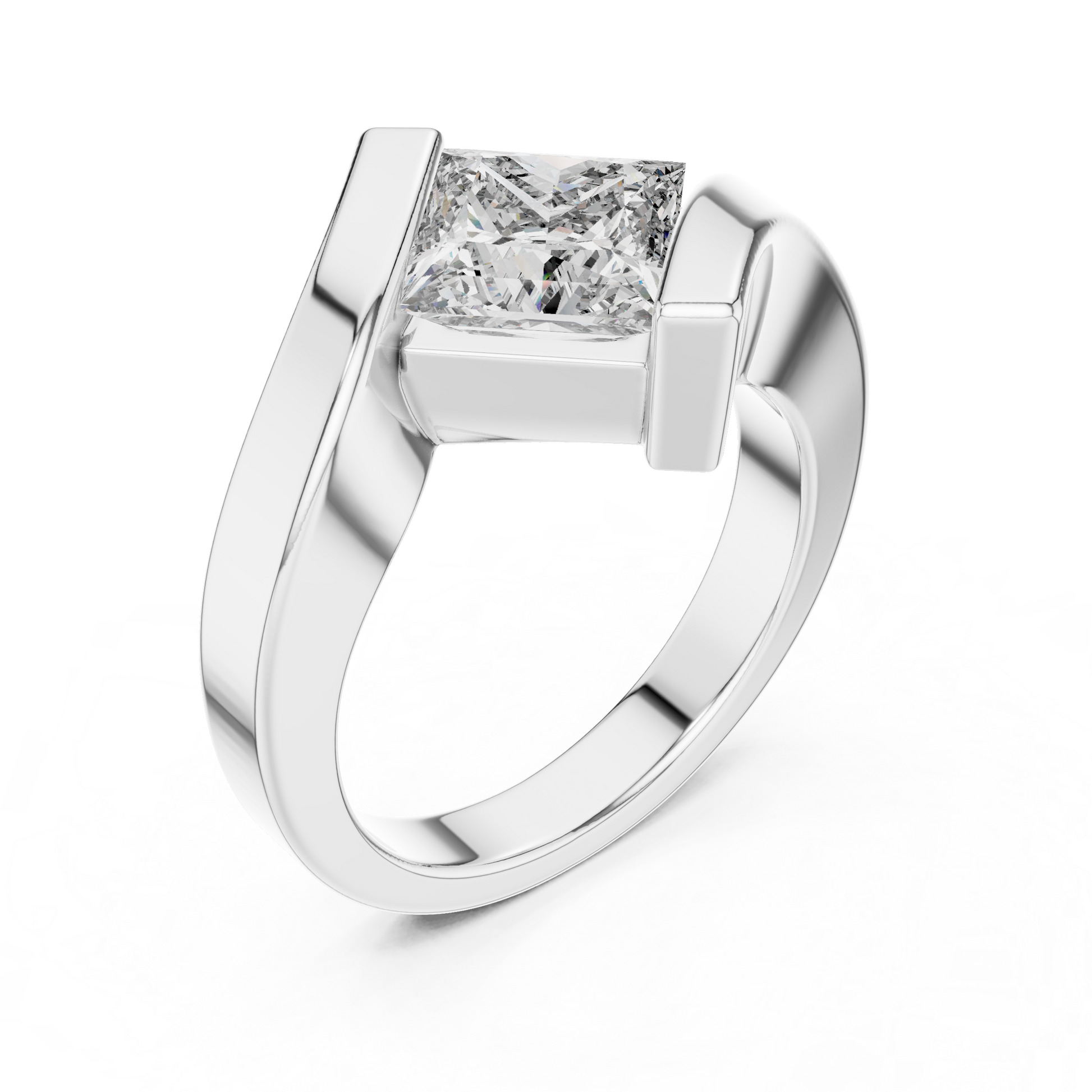 Cushion Solitaire Lab Grown Diamond Ring