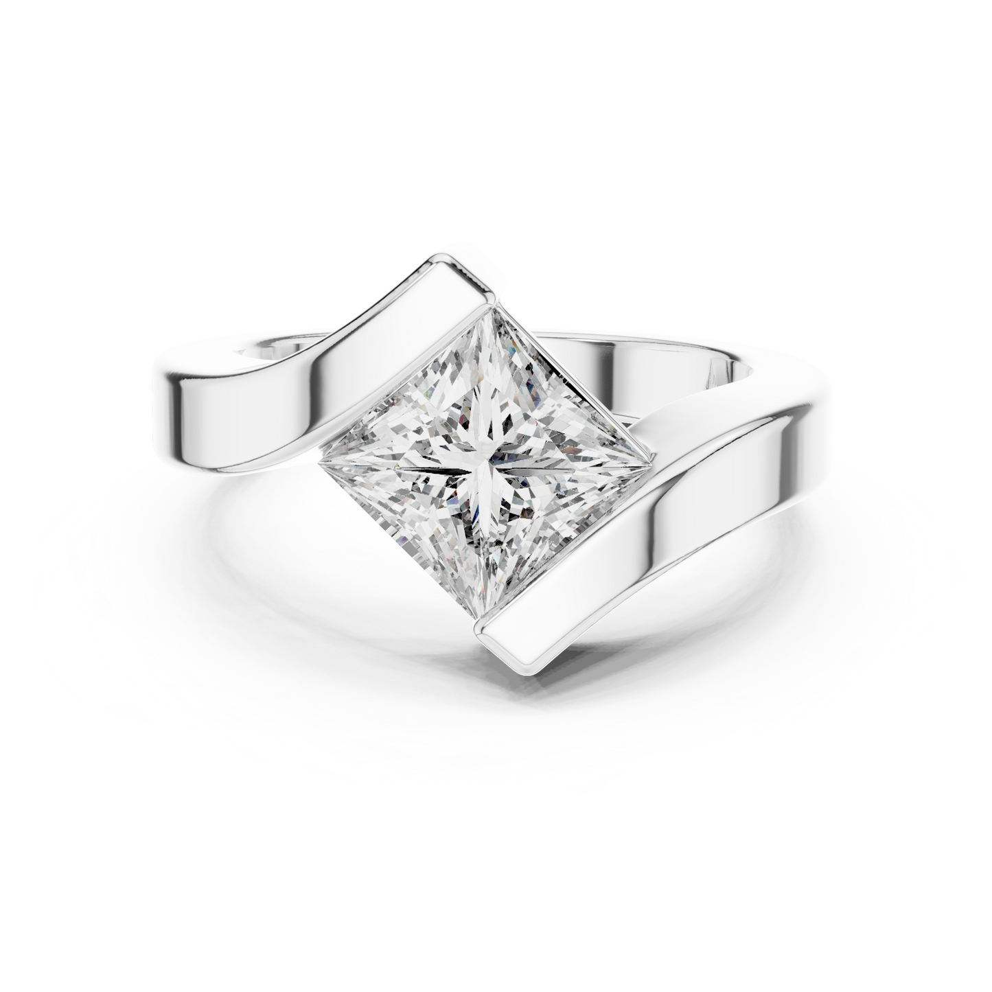 Cushion Solitaire Lab Grown Diamond Ring