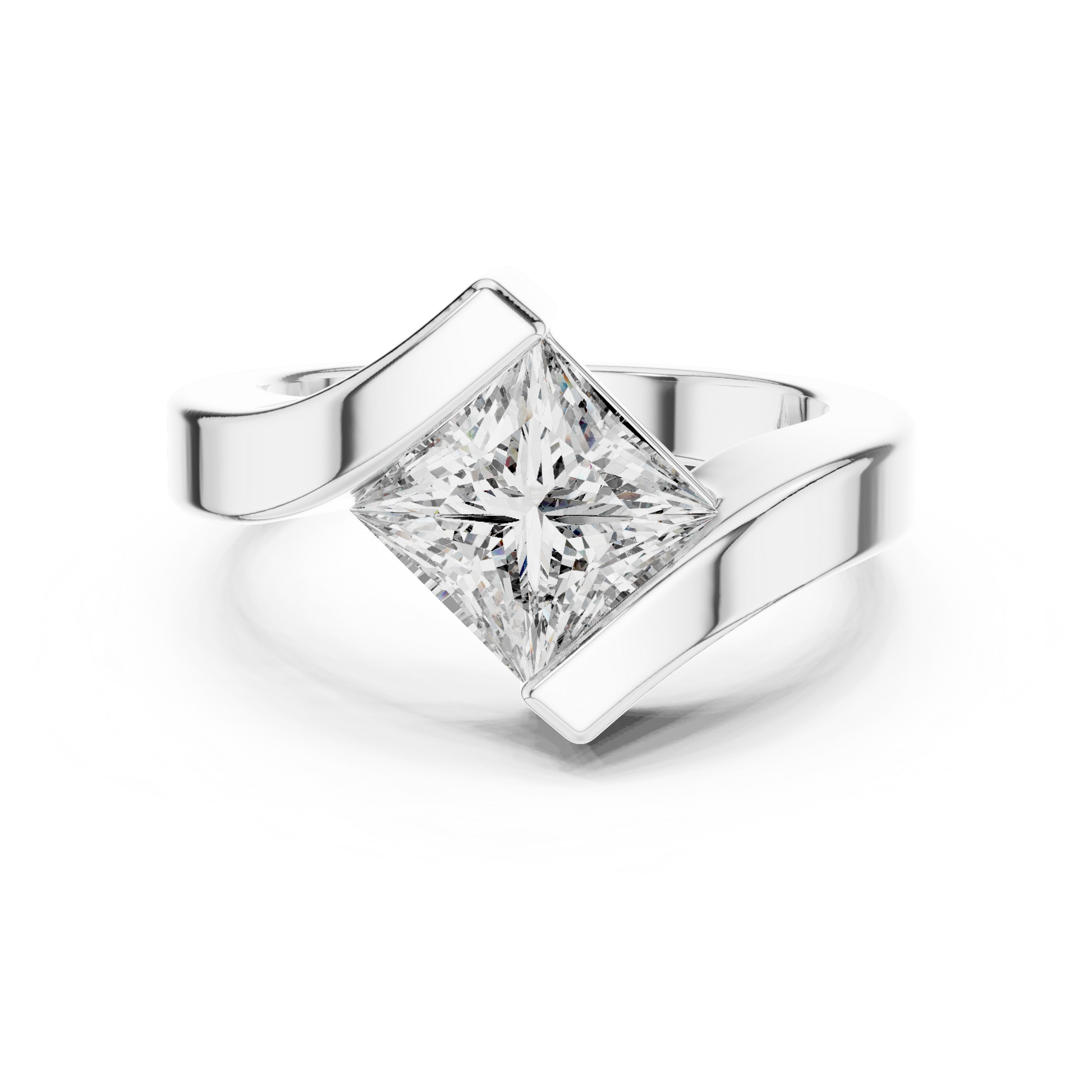 Cushion Solitaire Lab Grown Diamond Ring
