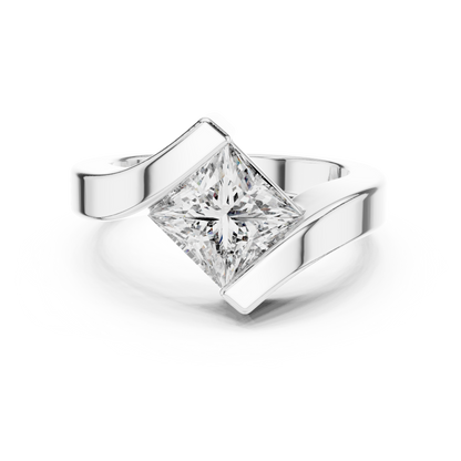 Cushion Solitaire Lab Grown Diamond Ring