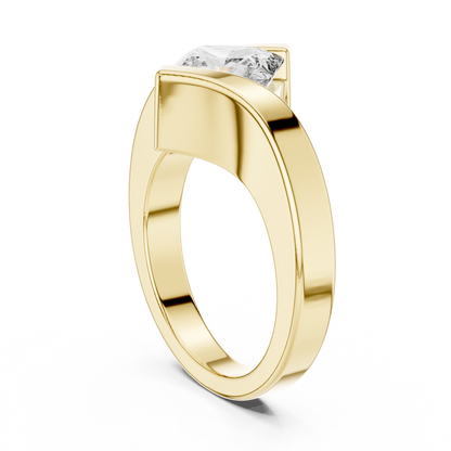 Cushion Solitaire Lab Grown Diamond Ring