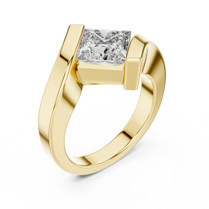 Cushion Solitaire Lab Grown Diamond Ring