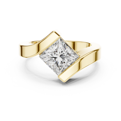 Cushion Solitaire Lab Grown Diamond Ring