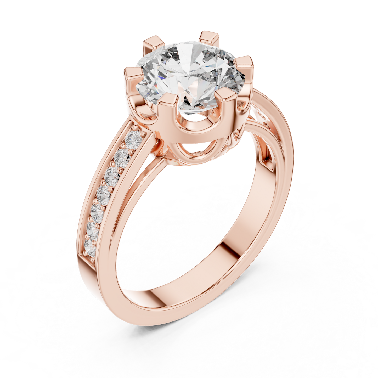 Round Halo Lab Grown Diamond Ring