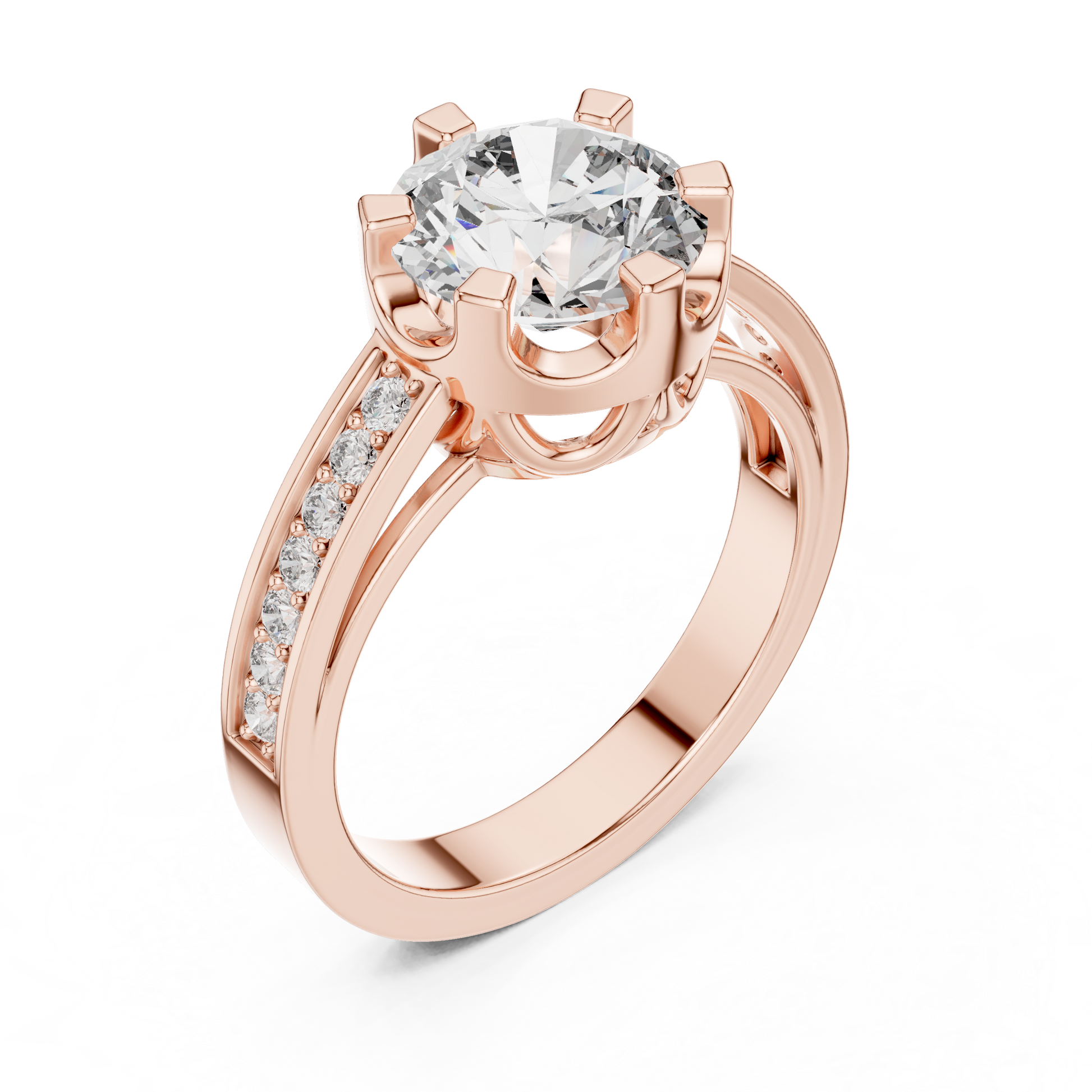 Round Halo Lab Grown Diamond Ring