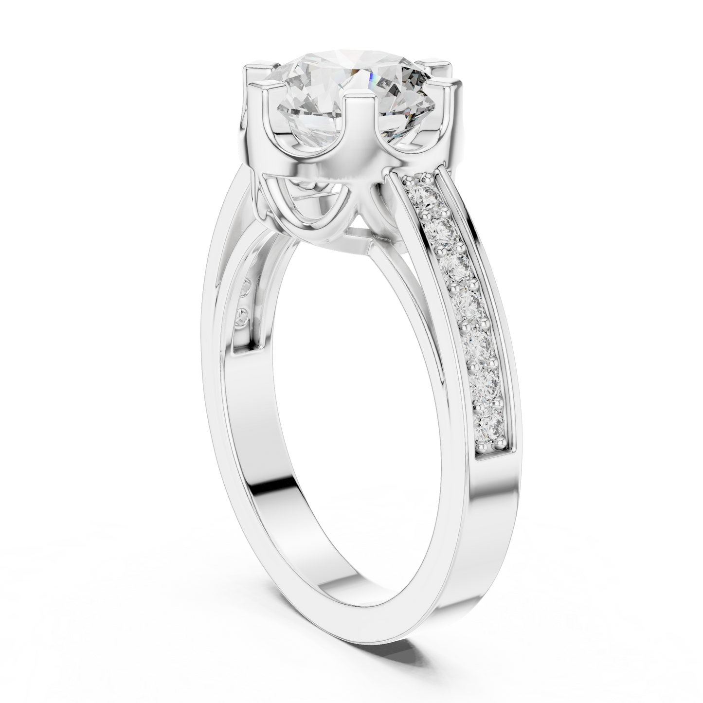 Round Halo Lab Grown Diamond Ring