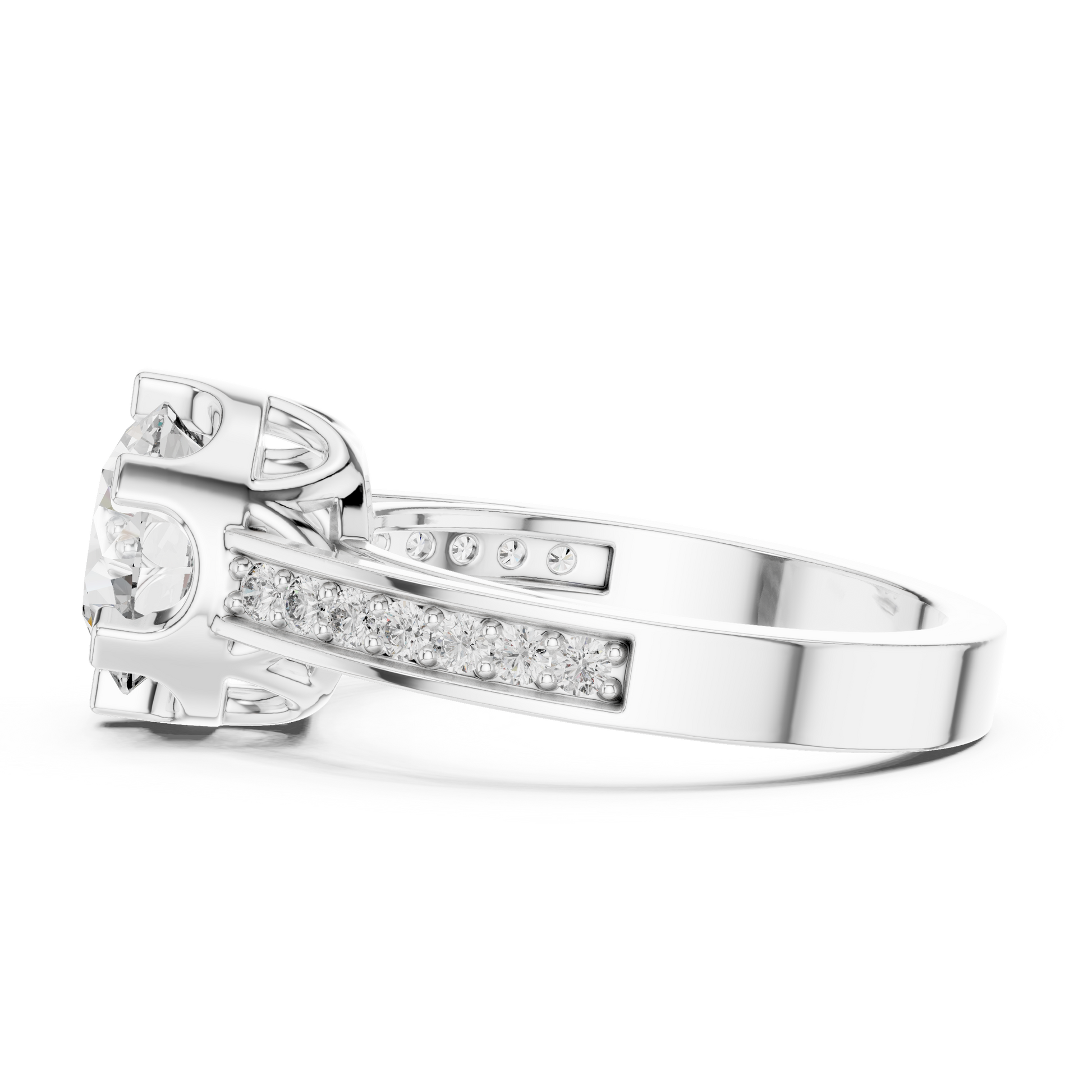Round Halo Lab Grown Diamond Ring