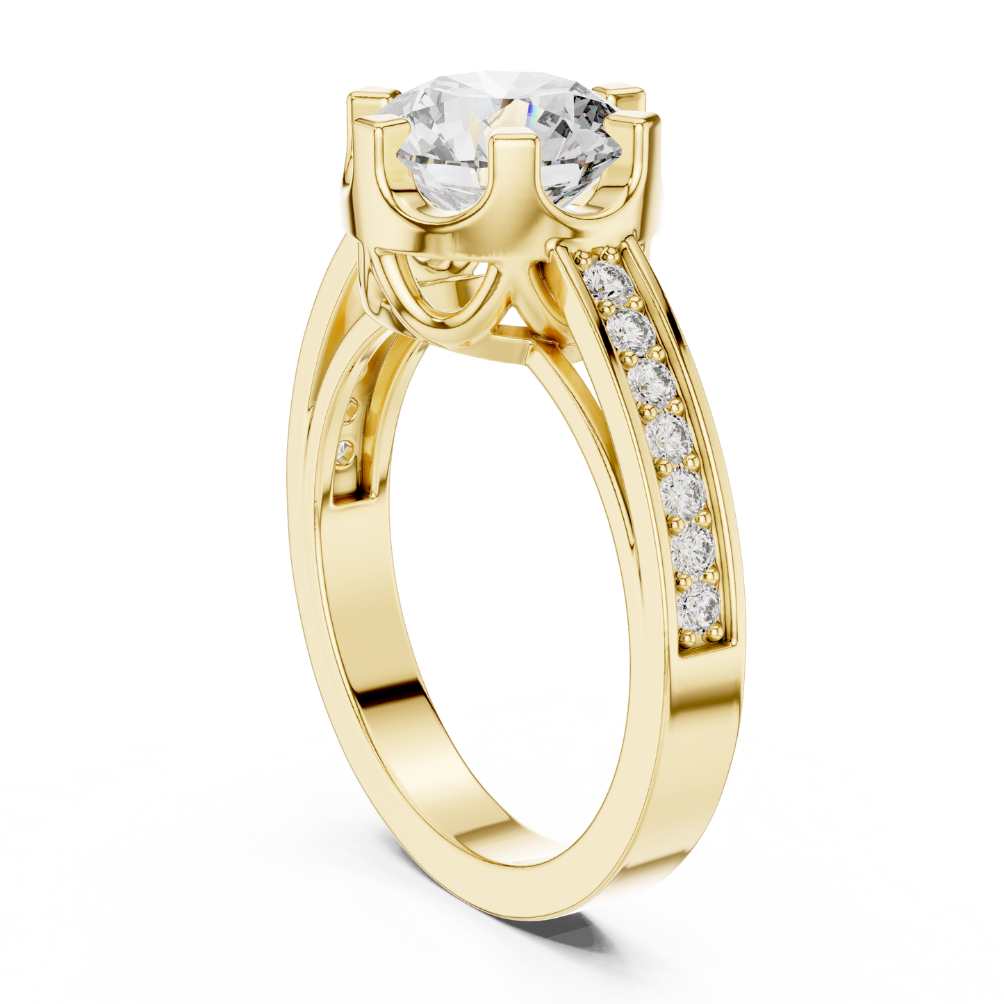 Round Halo Lab Grown Diamond Ring