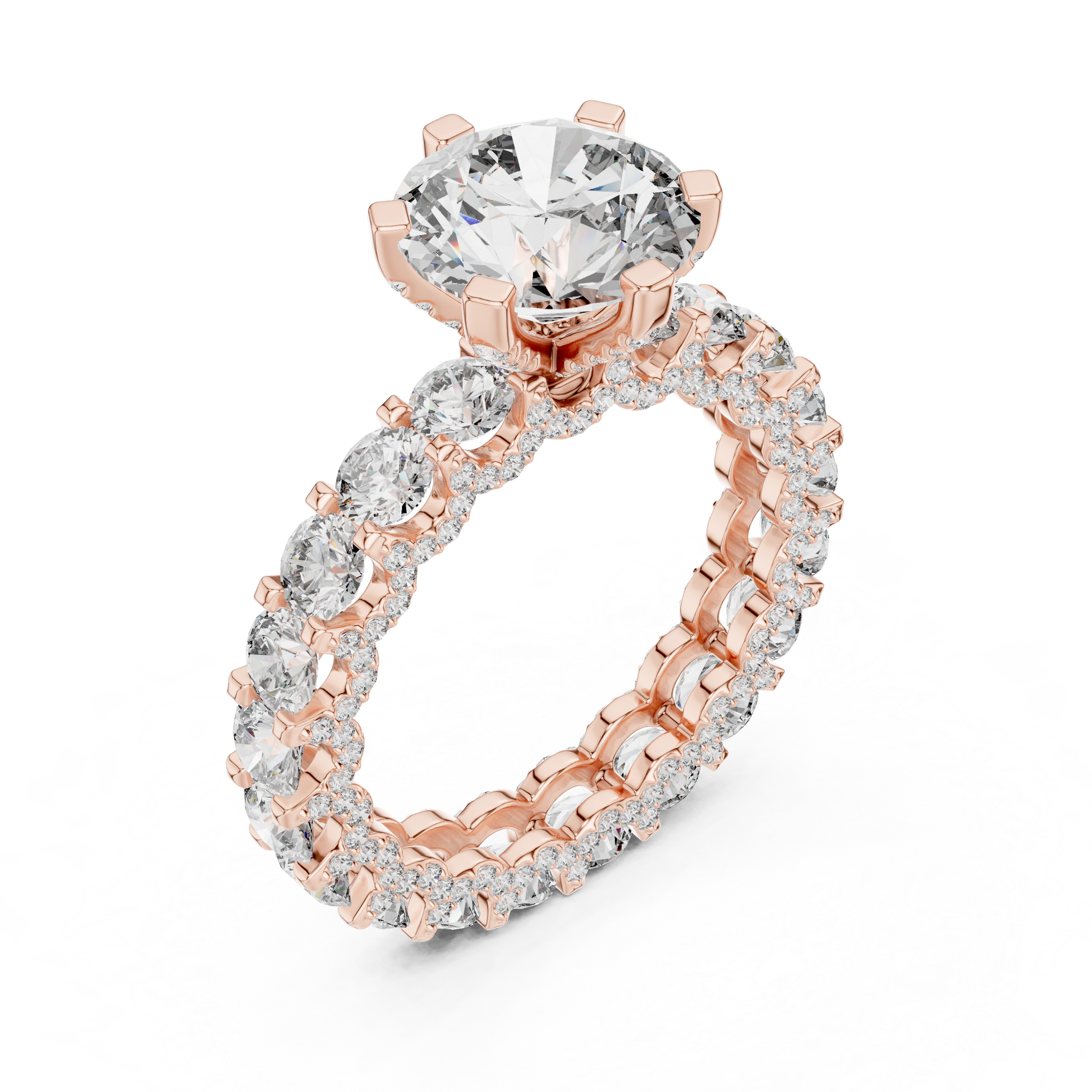 Mixed Shape Lab Grown Diamond Halo Ring