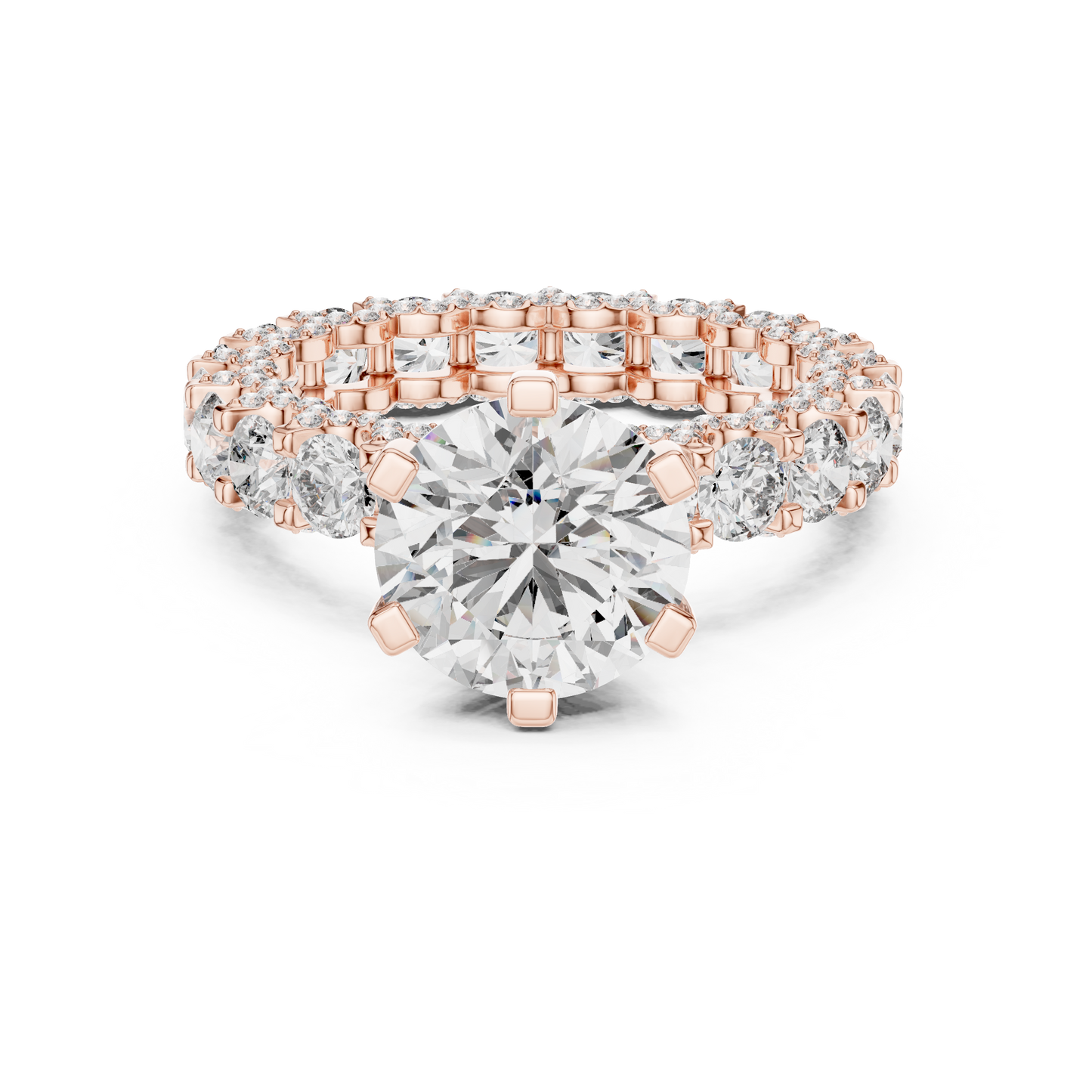 Mixed Shape Lab Grown Diamond Halo Ring