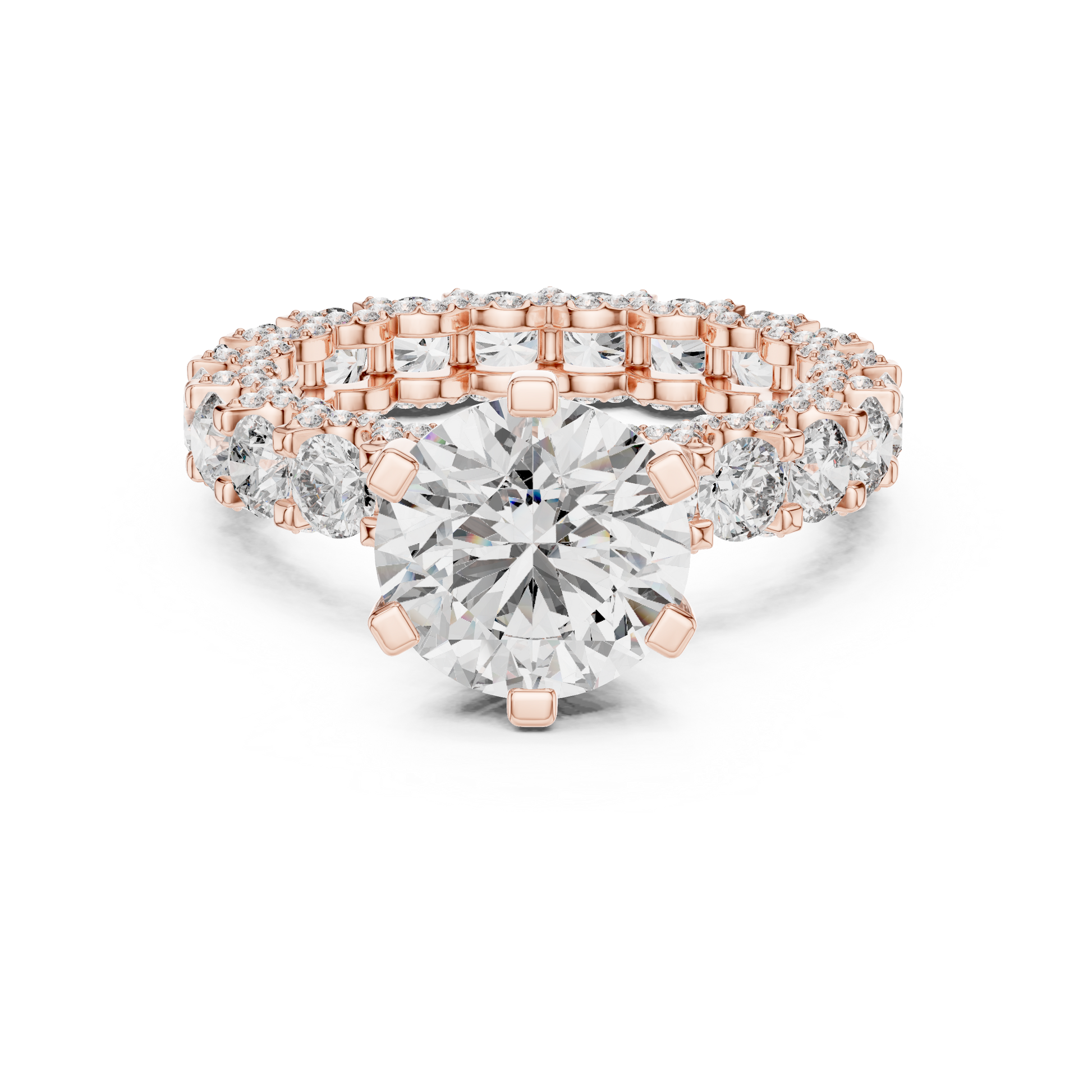 Mixed Shape Lab Grown Diamond Halo Ring
