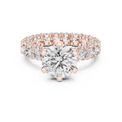 Mixed Shape Lab Grown Diamond Halo Ring