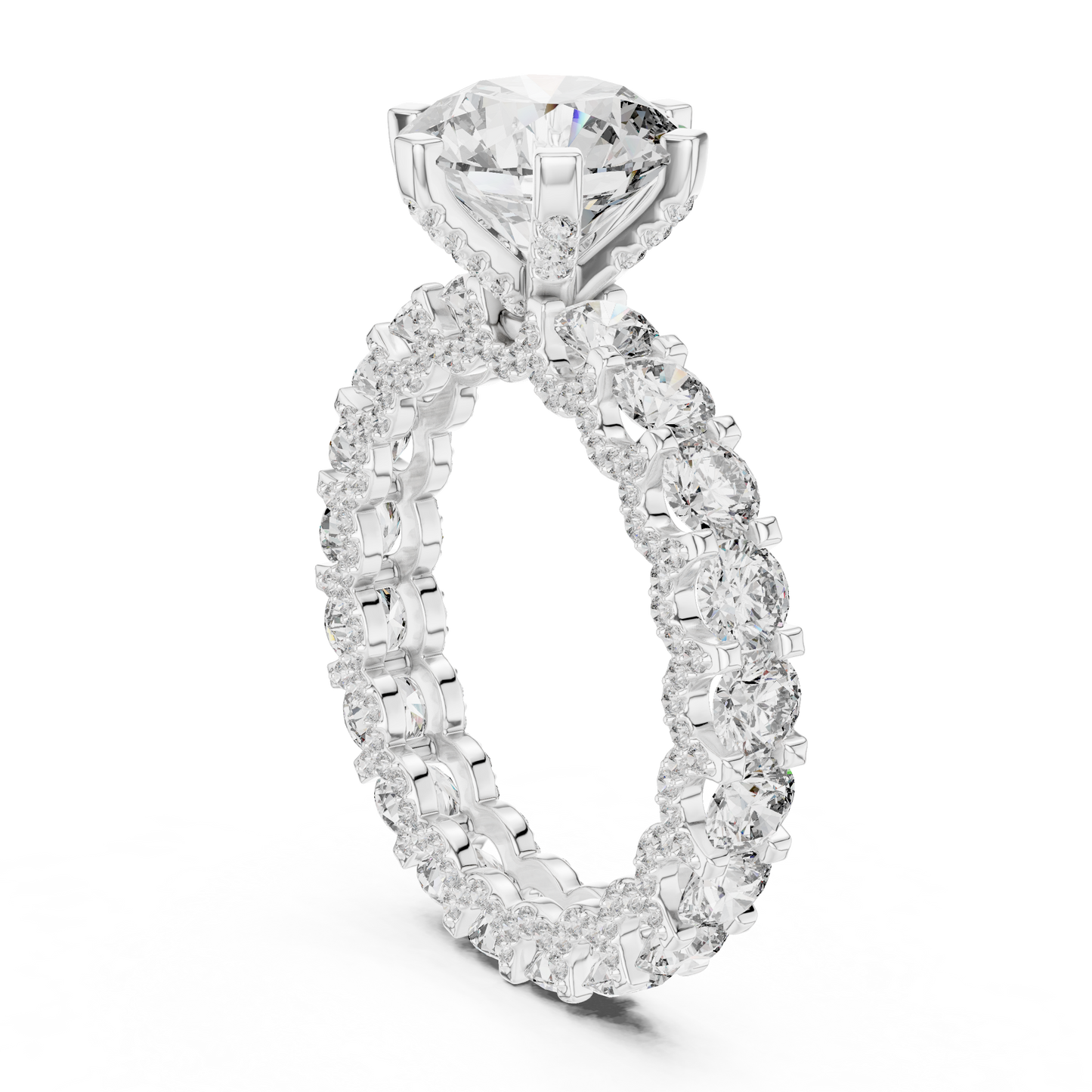 Mixed Shape Lab Grown Diamond Halo Ring