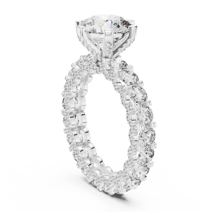 Mixed Shape Lab Grown Diamond Halo Ring