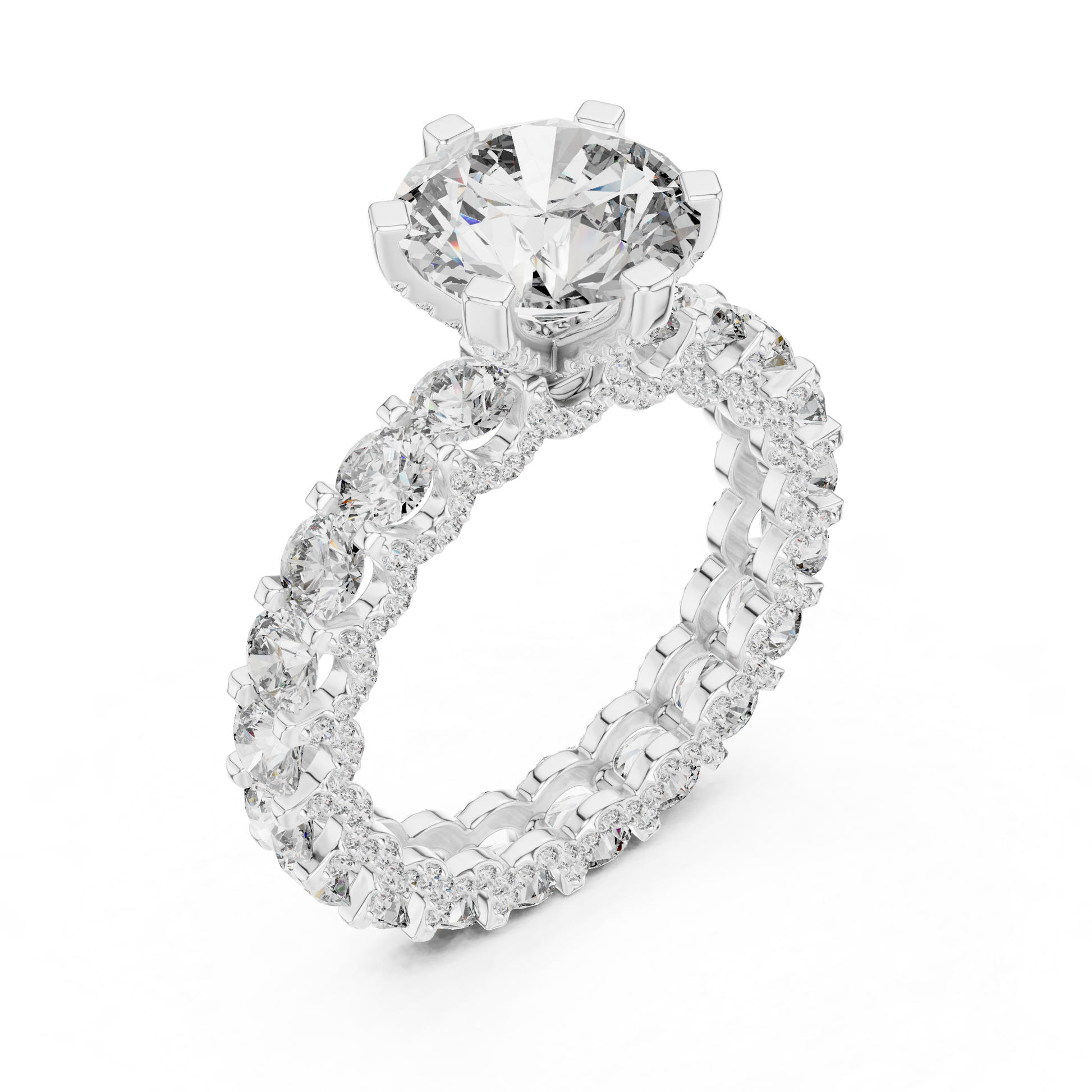 Mixed Shape Lab Grown Diamond Halo Ring