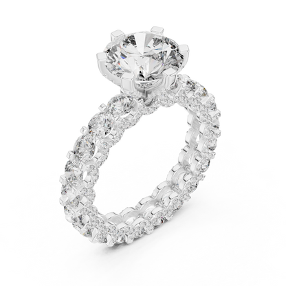 Mixed Shape Lab Grown Diamond Halo Ring