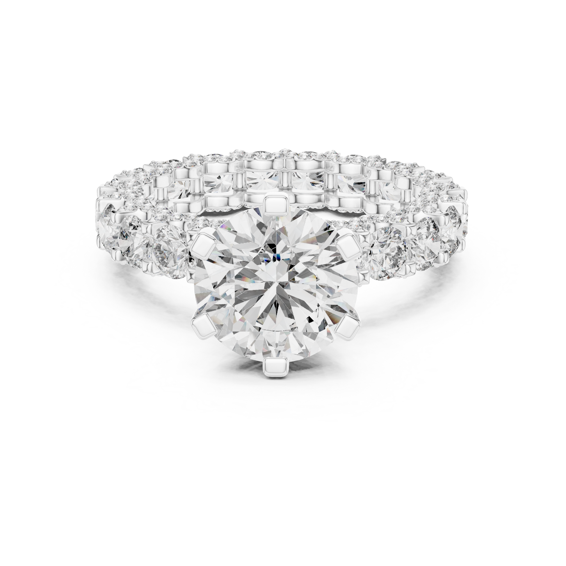 Mixed Shape Lab Grown Diamond Halo Ring