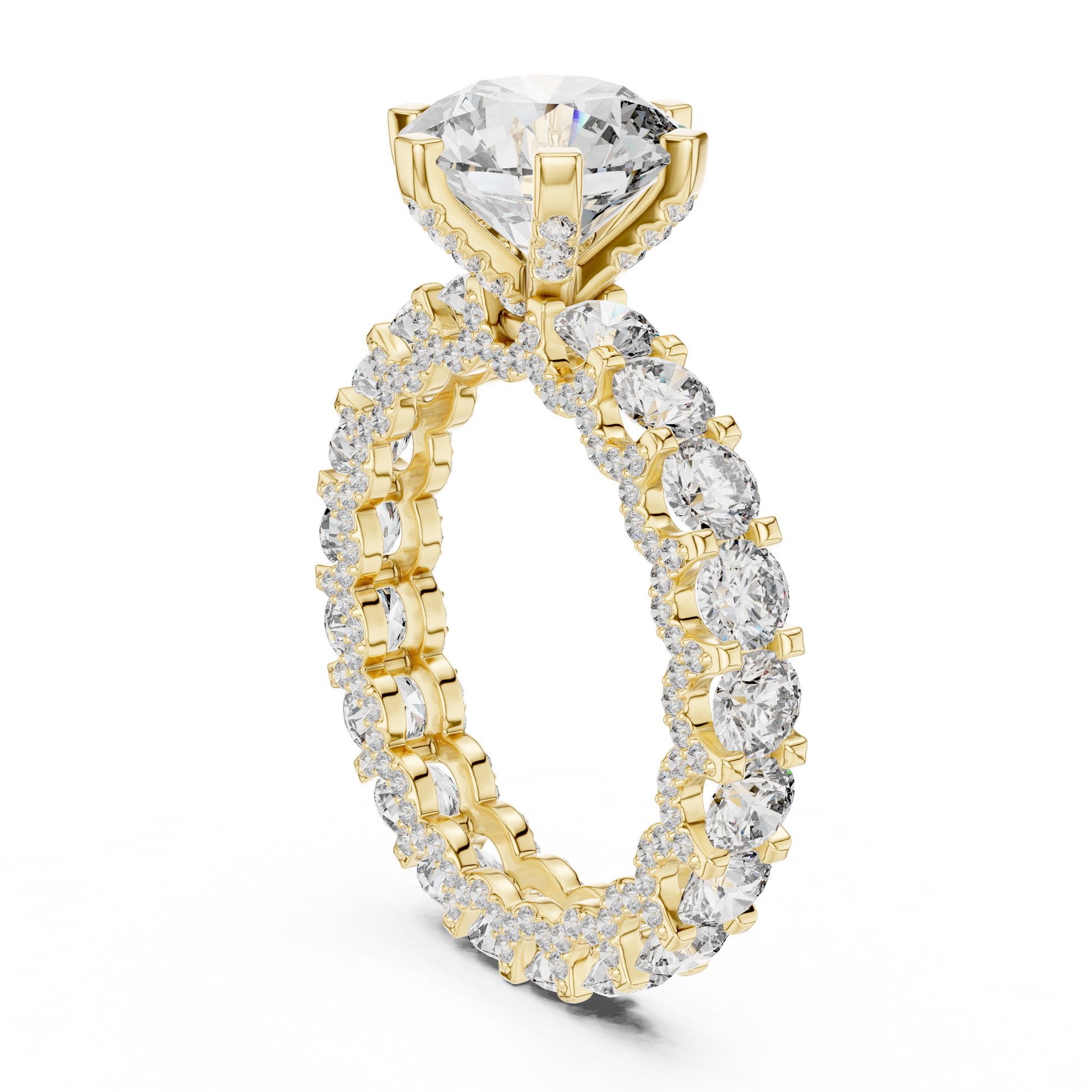 Mixed Shape Lab Grown Diamond Halo Ring