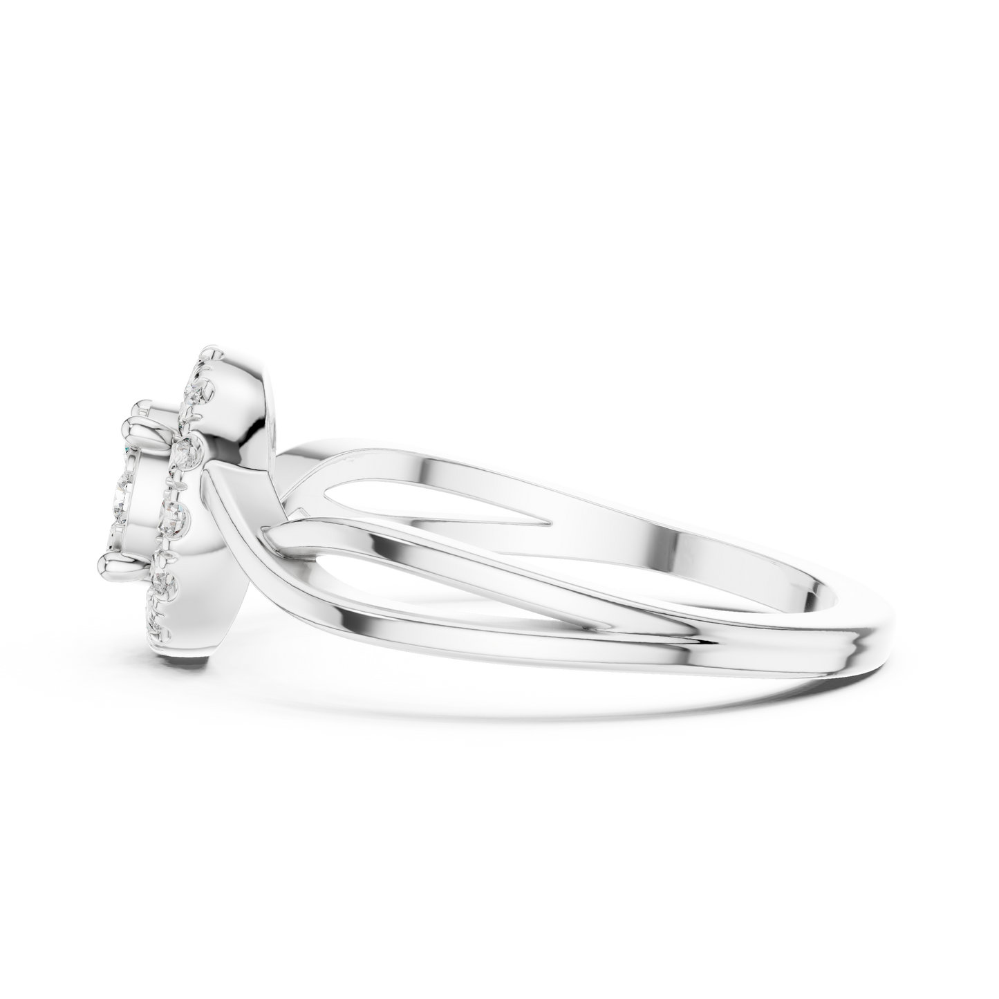 Round Halo Lab Grown Diamond Ring