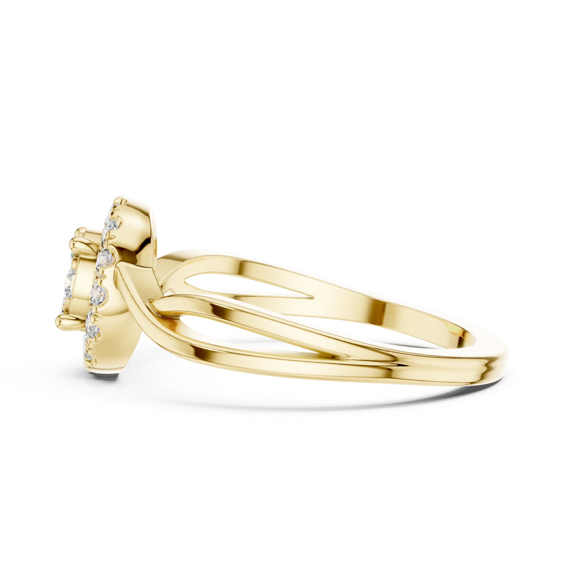 Round Halo Lab Grown Diamond Ring